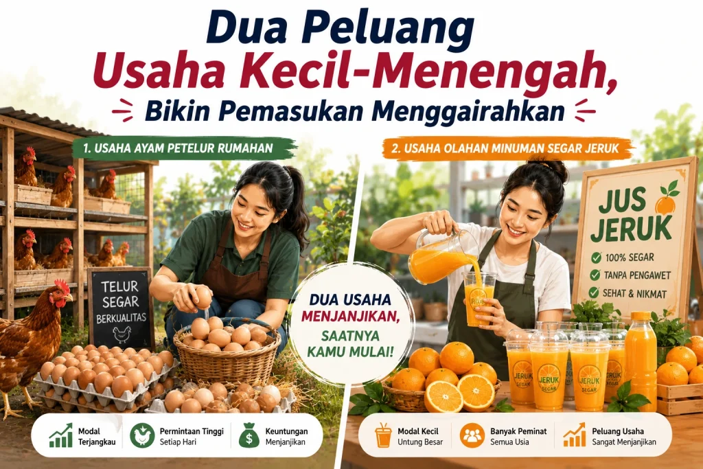 Dua Peluang Usaha Kecil-Menengah, Bikin Pemasukan Menggairahkan