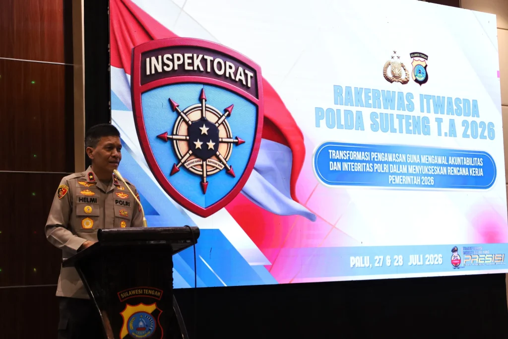 Rakerwas Polda Sulteng 2026 Resmi Dibuka, Wakapolda Tekankan Pengawasan Modern Berbasis Risiko