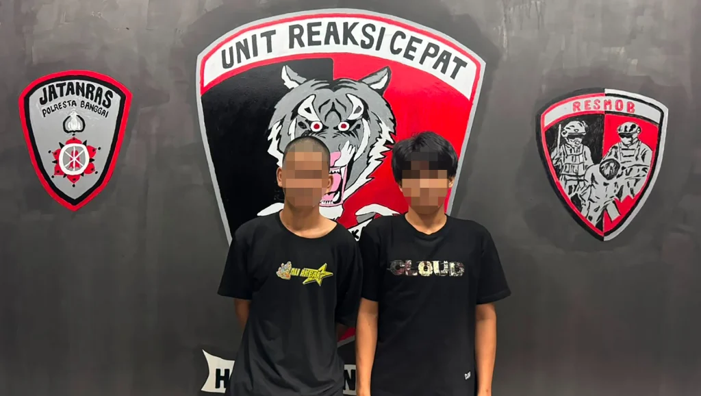 Polresta Banggai Amankan Dua Pelaku Pengeroyokan Anak