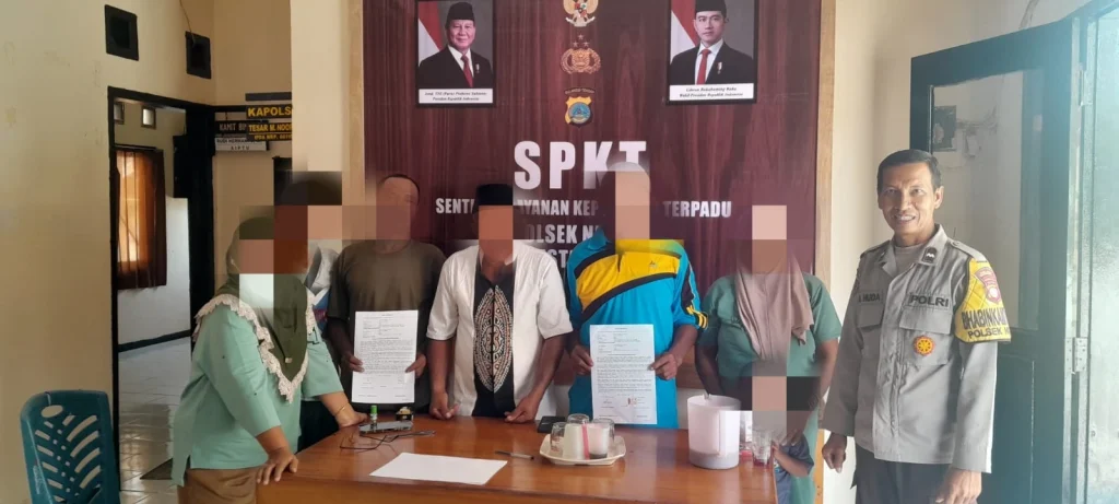 Polsek Nuhon Damaikan Dua Petani Terkait Pengancaman dengan Parang