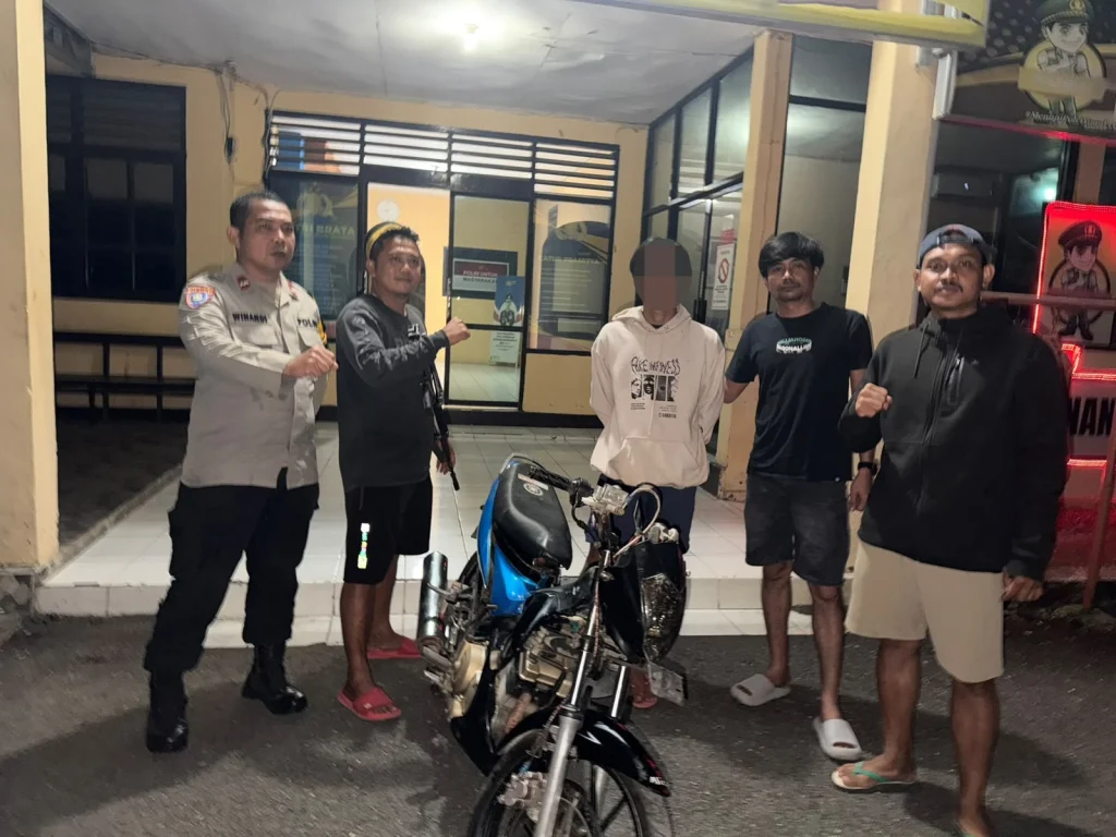 Aksi Nekat Ponakan Curi Motor Tante Bikin Geger Warga